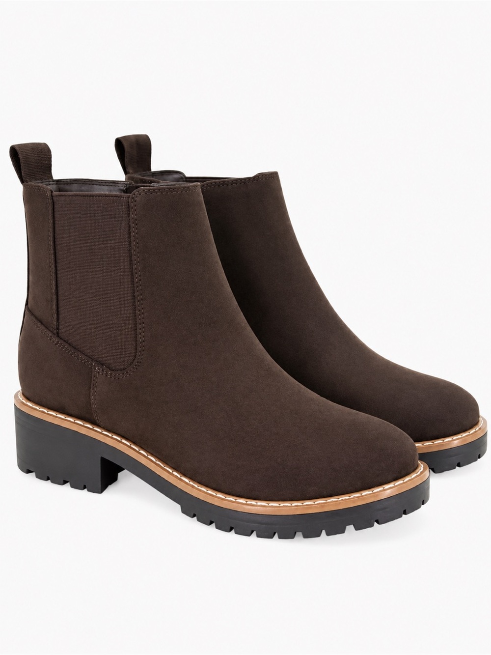 New Kensie Faux Suede Chelsea Ankle Boots Size 9